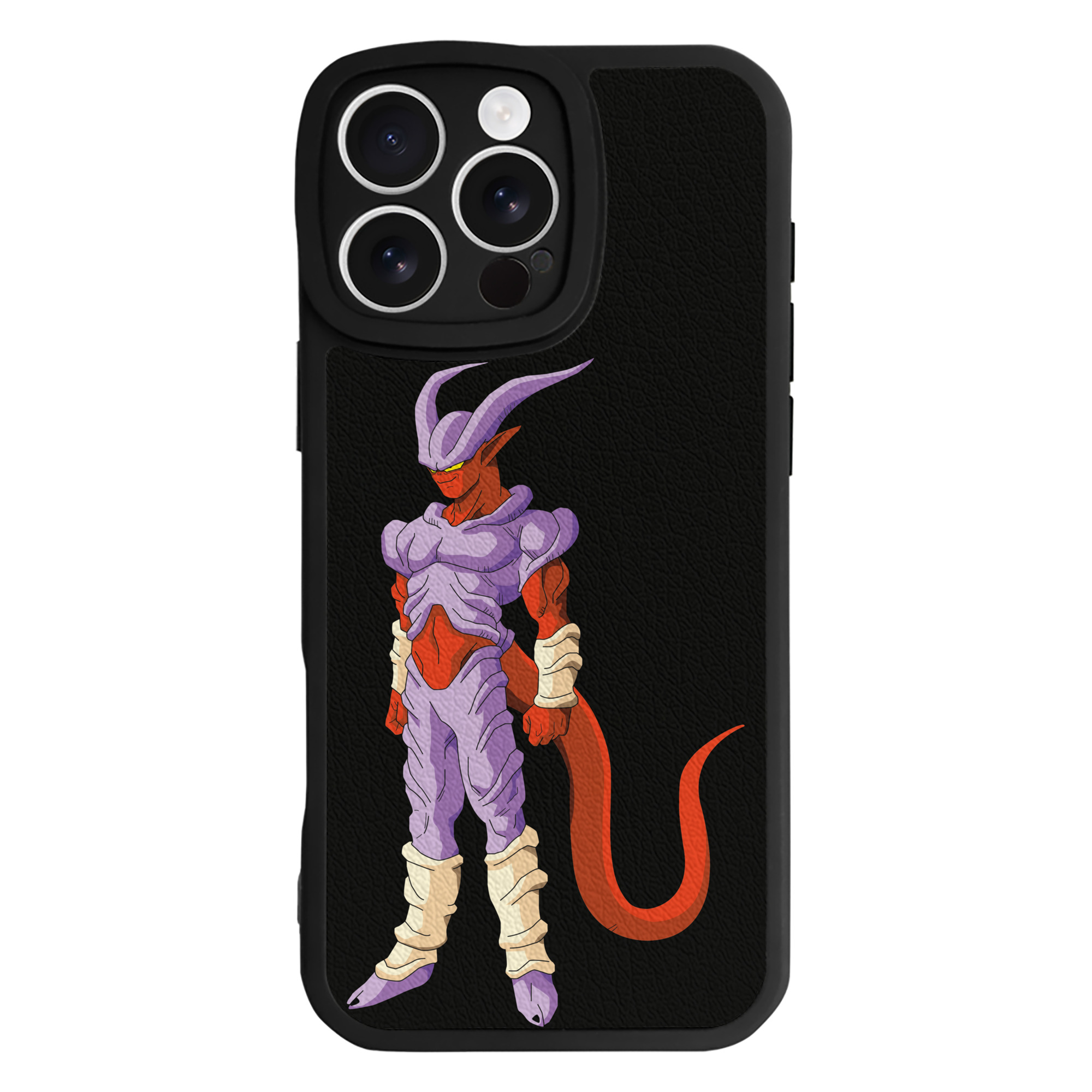 （画像用） ドラゴンボール ジャネンバ DRAGON BALL Janemba 【iPhone 16シリーズ対応】シリコンスマホケース（レザー調） 材質：シリコン